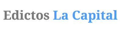 Publicar en Edictos La Capital